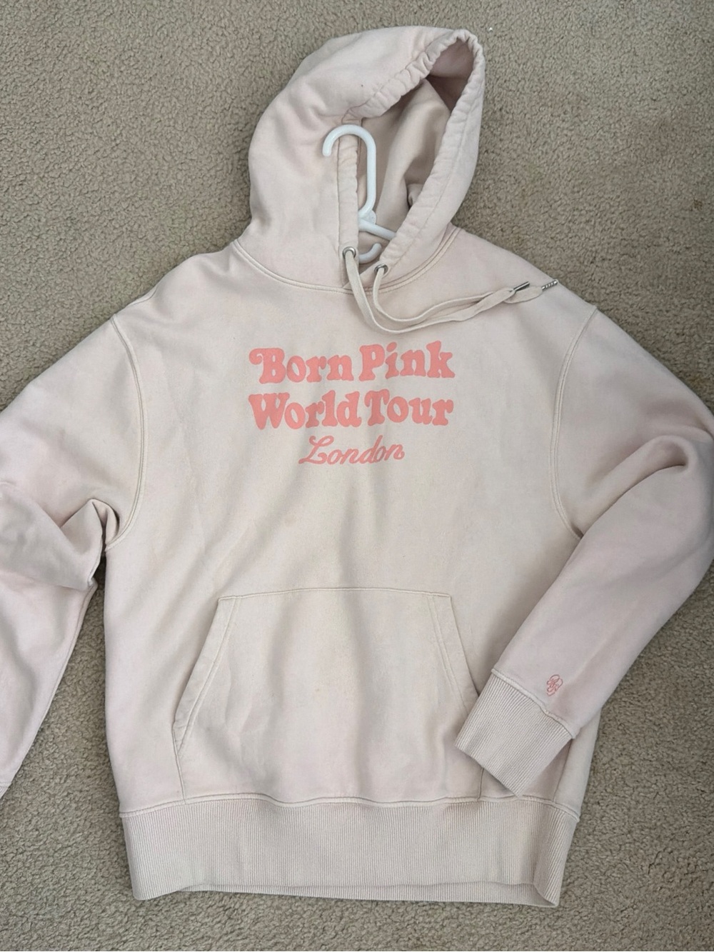 Light Pink 'Born Pink World Tour London' Graphic Hoodie